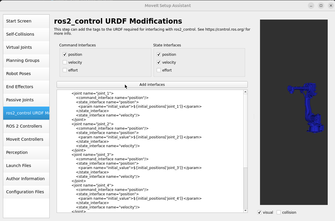 Add GP50 ros2_control interfaces