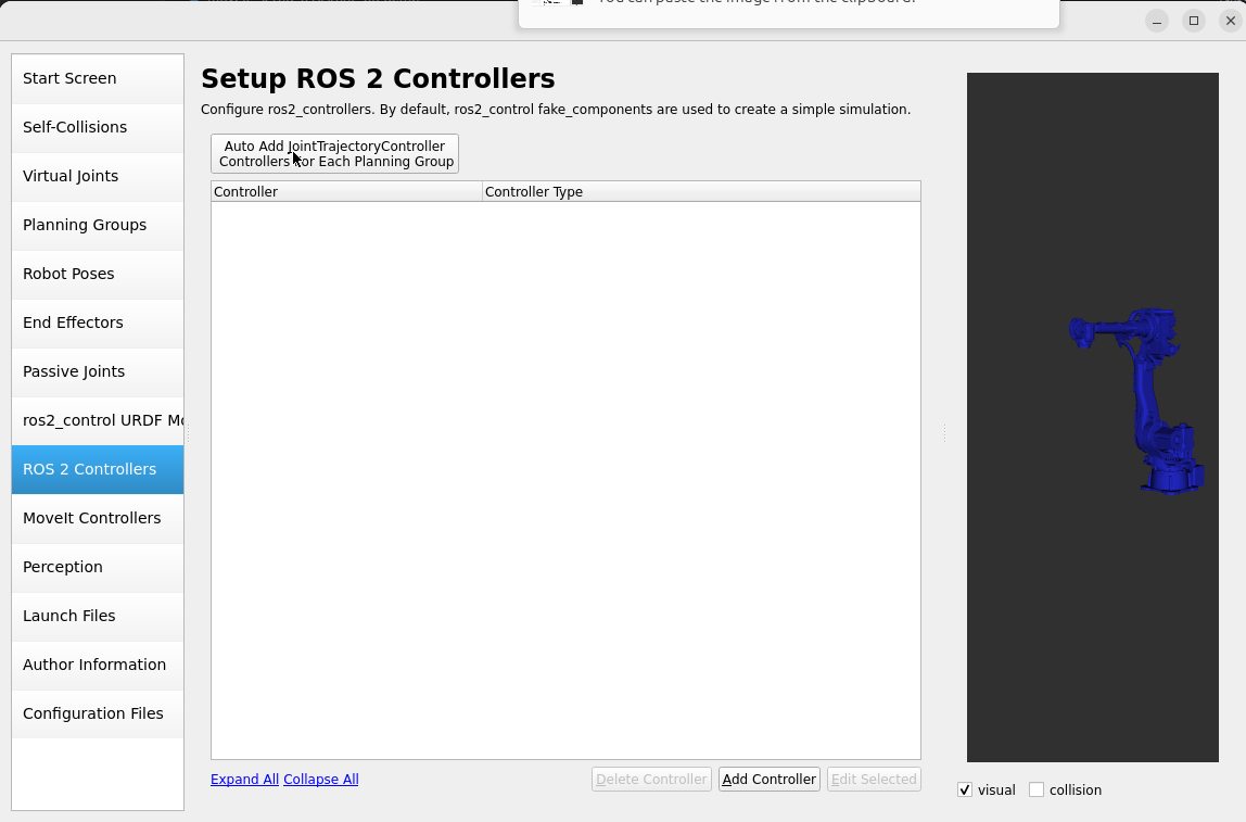 Set up the GP50 ROS 2 controller