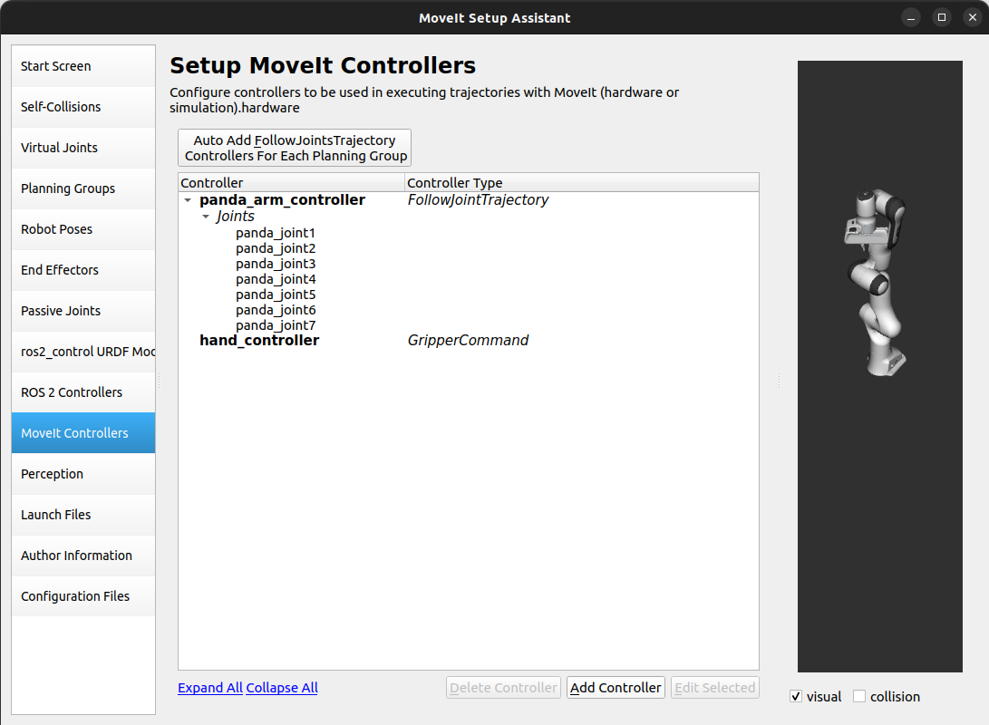 MoveIt Controllers Done